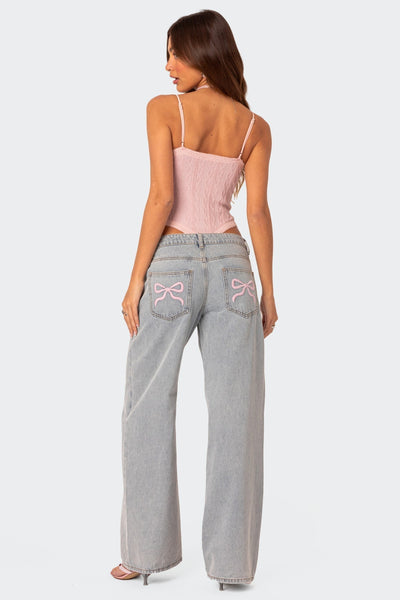 Emma | Bow Tie Jeans